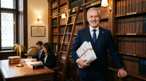 Právník s titulem JUDr. v soudní a advokátní knihovně