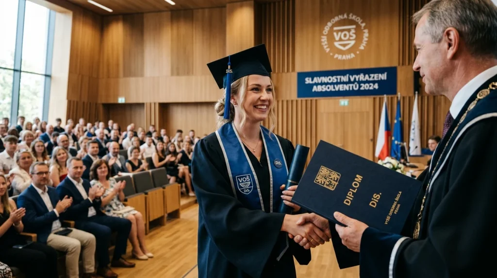 Diplomovaný specialista DiS. slavnostní předávání diplomu na VOŠ