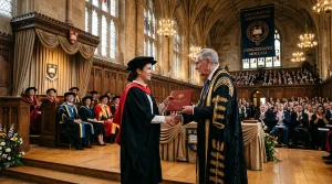 Studium na českých univerzitách | Vše co potřebujete vědět na StudujVejšku.cz 4 Absolventka přebírající diplom doktora filozofie v historické aule univerzity